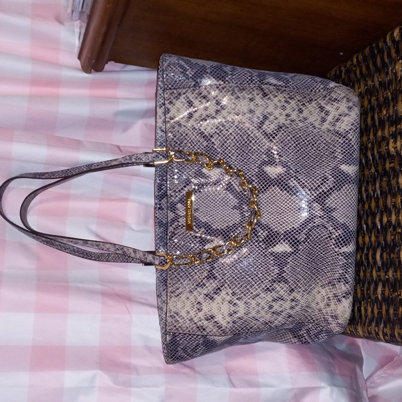Michael Kors Snake Skin Tote Bag - Picture 1 of 6